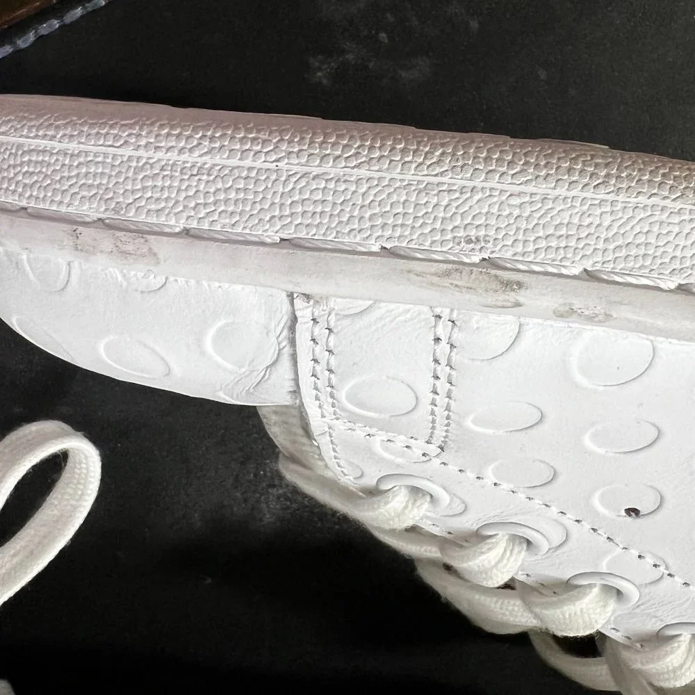 Adidas Stan Smith Green & White Embossed Polka Dot Sneakers - Picture 9 of 13